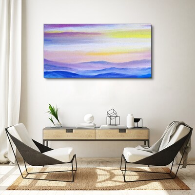 Obraz canvas Ranná krajina v pastelových odtieňoch