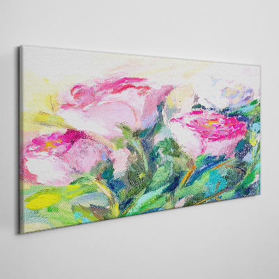 Obraz Canvas Kvetinový aranžmán v pastelových odtieňoch