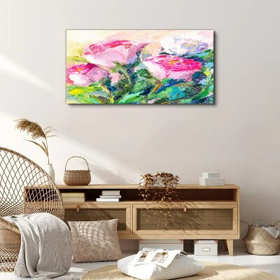 Obraz Canvas Kvetinový aranžmán v pastelových odtieňoch