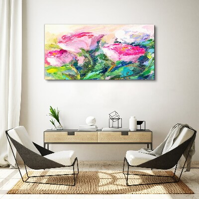 Obraz Canvas Kvetinový aranžmán v pastelových odtieňoch