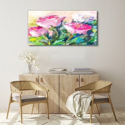 Obraz Canvas Kvetinový aranžmán v pastelových odtieňoch