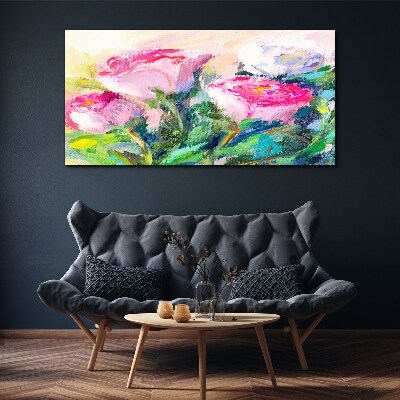 Obraz Canvas Kvetinový aranžmán v pastelových odtieňoch