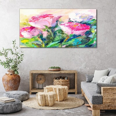 Obraz Canvas Kvetinový aranžmán v pastelových odtieňoch