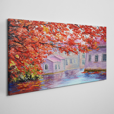 Obraz Canvas Jesenné odrazy na vode