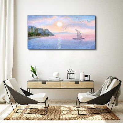 Obraz Canvas Pokojná krajina pri západe slnka