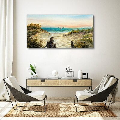 Obraz canvas Prímorská krajina ráno