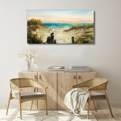 Obraz canvas Pobrežie pláže mora