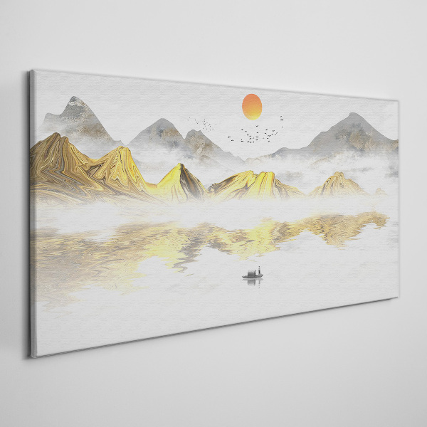 Obraz canvas Zlaté hory v rannom svetle