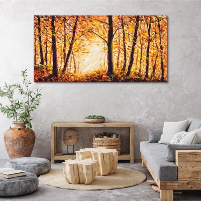 Obraz canvas Zlatá jeseň v lese