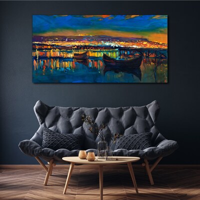 Obraz canvas Zátoka v žiare západu slnka