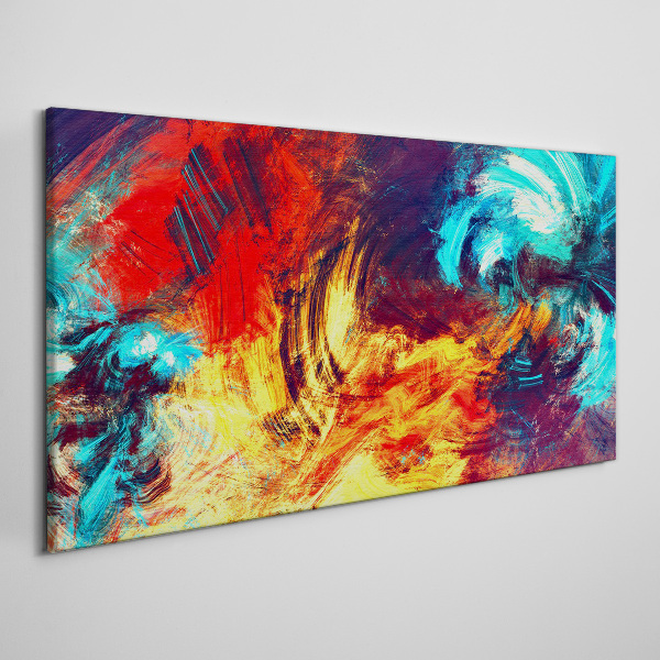 Obraz canvas Výrazný tanec farieb