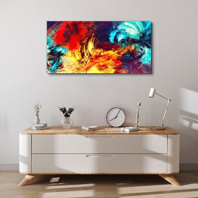 Obraz canvas Výrazný tanec farieb