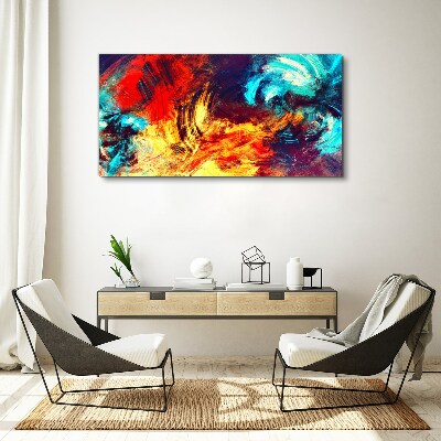 Obraz canvas Výrazný tanec farieb