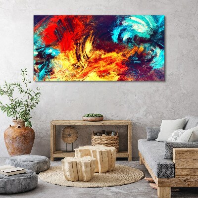 Obraz canvas Výrazný tanec farieb