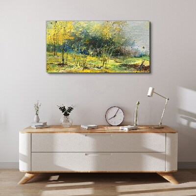 Obraz canvas Zlatá jeseň v parku