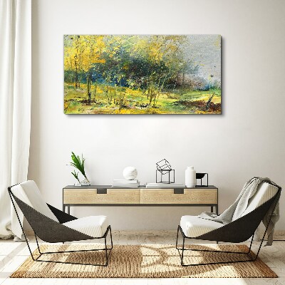 Obraz canvas Zlatá jeseň v parku