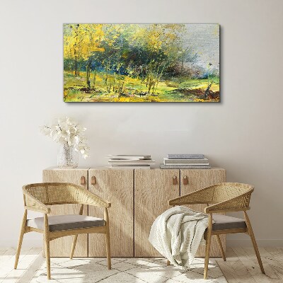 Obraz canvas Zlatá jeseň v parku