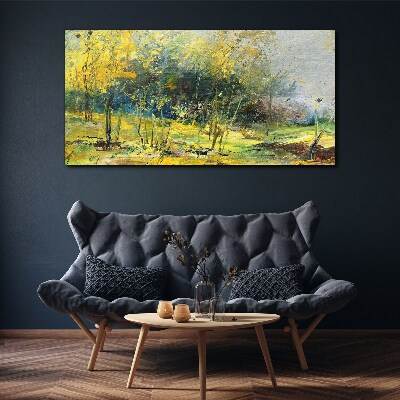 Obraz canvas Zlatá jeseň v parku