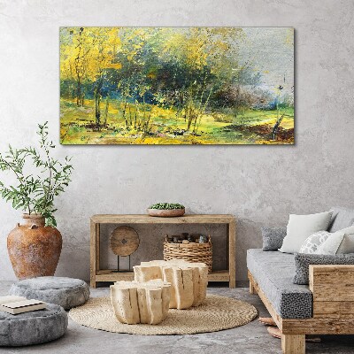 Obraz canvas abstrakcie lesa