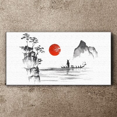 Obraz Canvas Japonsko tradičné maľba