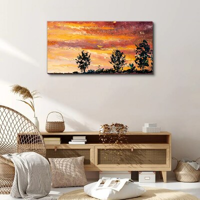 Obraz canvas Abstrakcie strom nebo