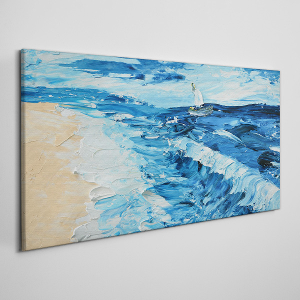 Obraz Canvas Pokojné more s plachetnicou