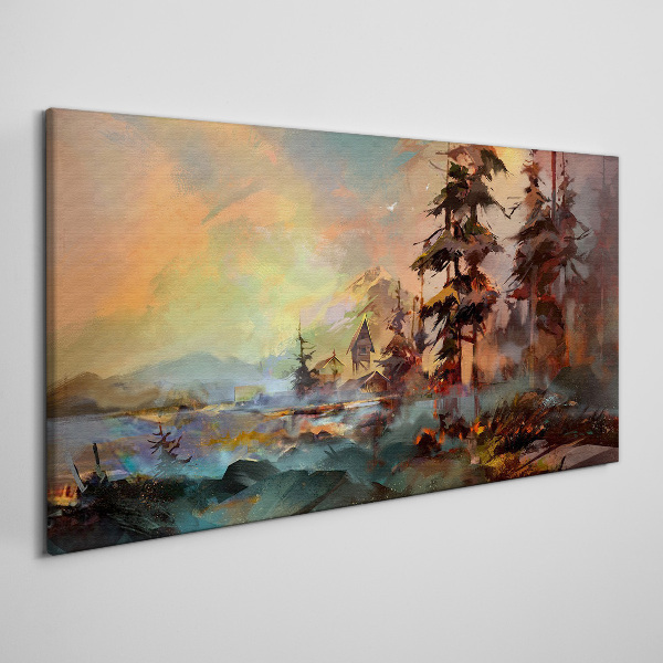 Obraz Canvas Tajomná horská krajina