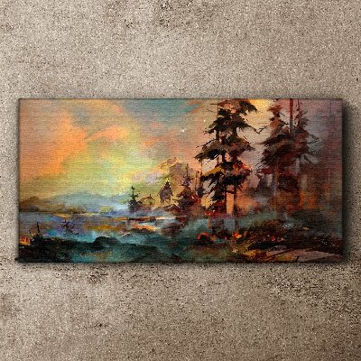 Obraz Canvas Tajomná horská krajina