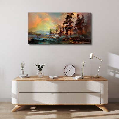 Obraz Canvas Tajomná horská krajina