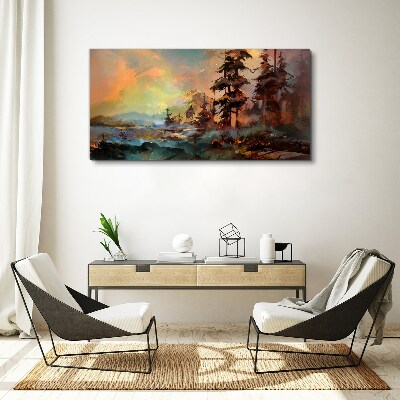 Obraz Canvas Tajomná horská krajina