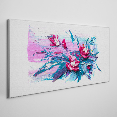 Obraz Canvas Kvetinový aranžmán v intenzívnych farbách