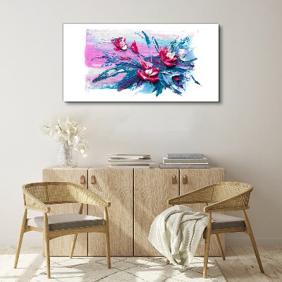 Obraz Canvas Kvetinový aranžmán v intenzívnych farbách