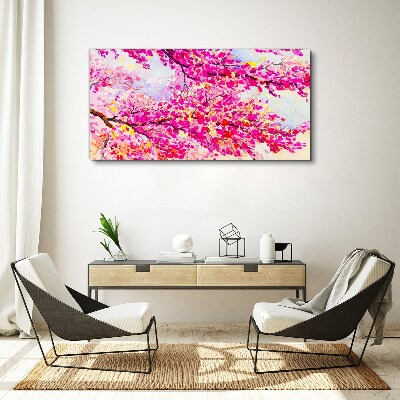 Obraz Canvas Kvetinové výbuchy v ružovej farbe