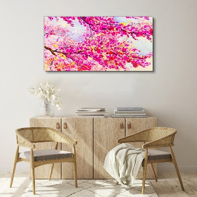 Obraz Canvas Kvetinové výbuchy v ružovej farbe