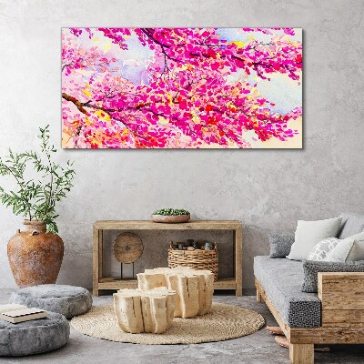 Obraz Canvas Kvetinové výbuchy v ružovej farbe