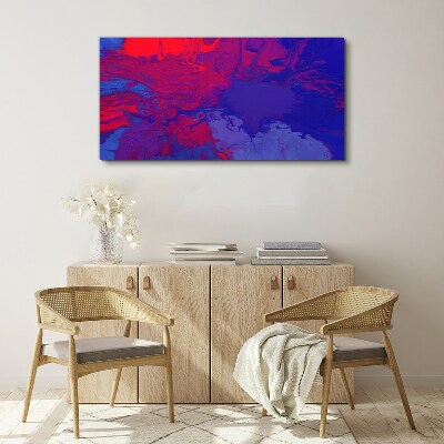 Obraz Canvas Vlna farieb vo fialovej a modrej