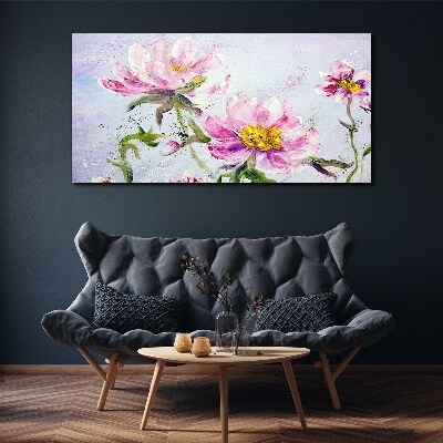 Obraz Canvas Kvetinové sny v pastelových tónoch