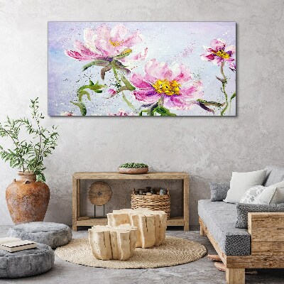 Obraz Canvas Kvetinové sny v pastelových tónoch