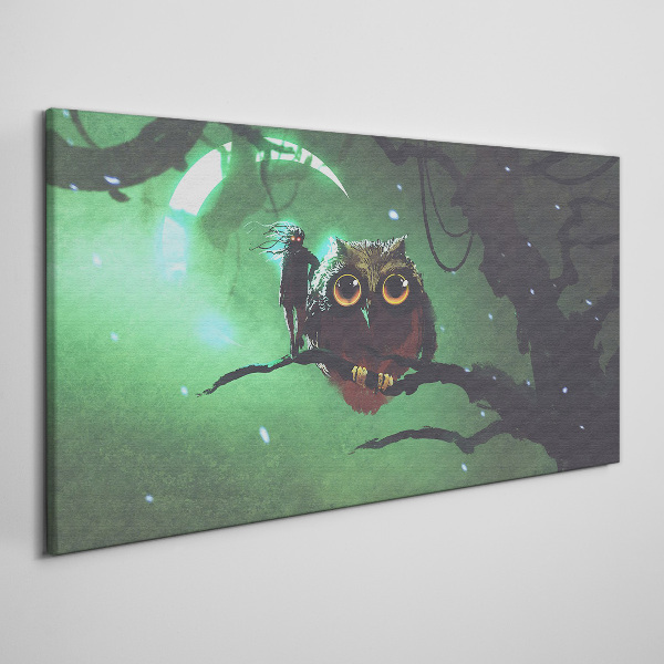Obraz Canvas Zelená nočná reč