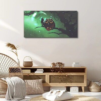 Obraz Canvas Umenie sova mesiaca