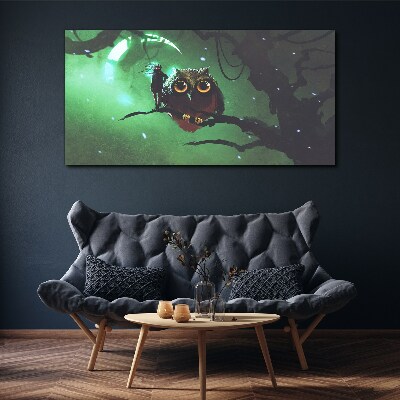 Obraz Canvas Zelená nočná reč