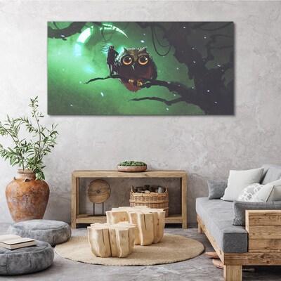 Obraz Canvas Zelená nočná reč