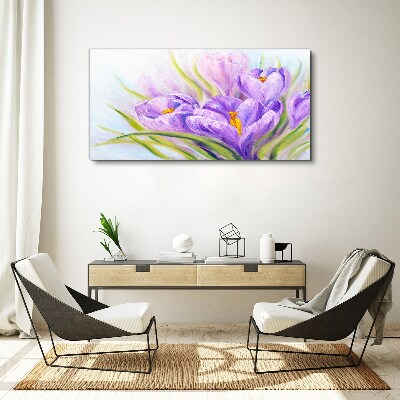 Obraz canvas Kvetinové sny v odtieňoch fialovej