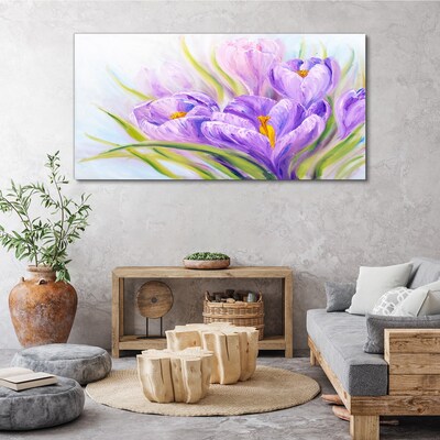 Obraz canvas Kvetinové sny v odtieňoch fialovej