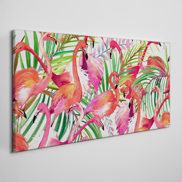 Obraz Canvas Plameniaky v tropickom raji
