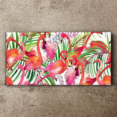 Obraz Canvas Plameniaky v tropickom raji