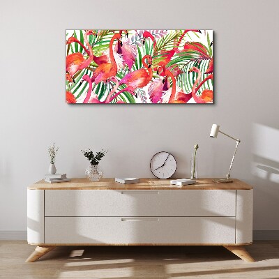 Obraz Canvas Plameniaky v tropickom raji