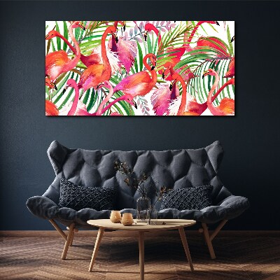 Obraz Canvas Plameniaky v tropickom raji