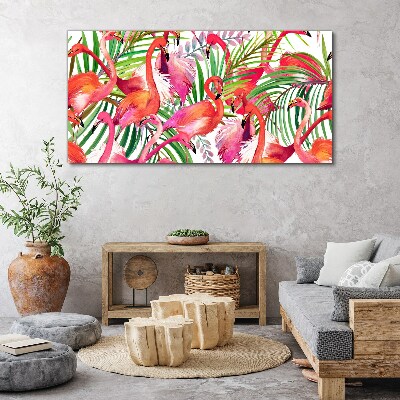 Obraz Canvas Plameniaky v tropickom raji