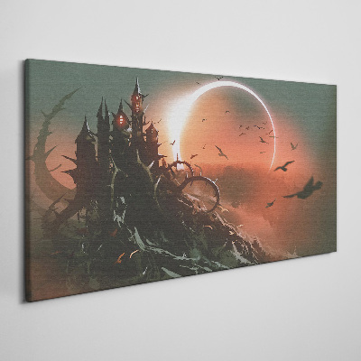 Obraz Canvas Hrad v tme